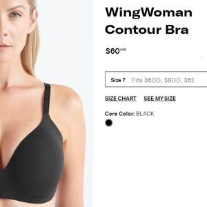 Knix Wing Woman Contour Bra black - Size 7